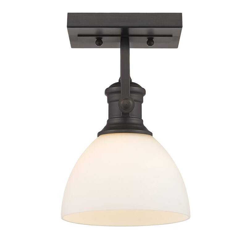 Golden Lighting Hines 9" Tall Bathroom Sconce