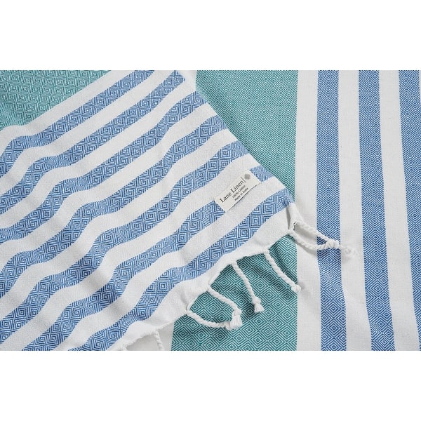 Oversized Turkish Beach Towel – Sand Free, Quick Dry, 39" X 72", Super Absorbent & Lightweight For Travel & Pool