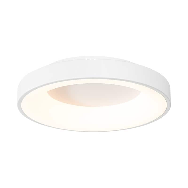 Modern Circle Dimmable Integrated LED Flush Mount - N/A