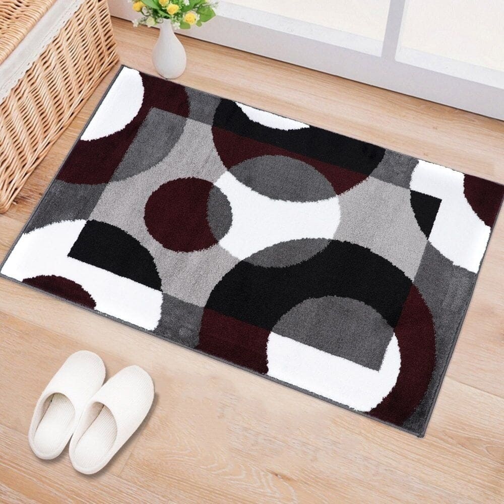 World Rug Gallery Modern Multicolored Geometric Area Rug