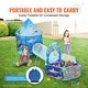 preview thumbnail 8 of 26, Kids Play Tent with Tunnel, Basketball Hoop for Boys, Girls, Babies and Toddlers, Indoor/Outdoor Pop Up Playhouse