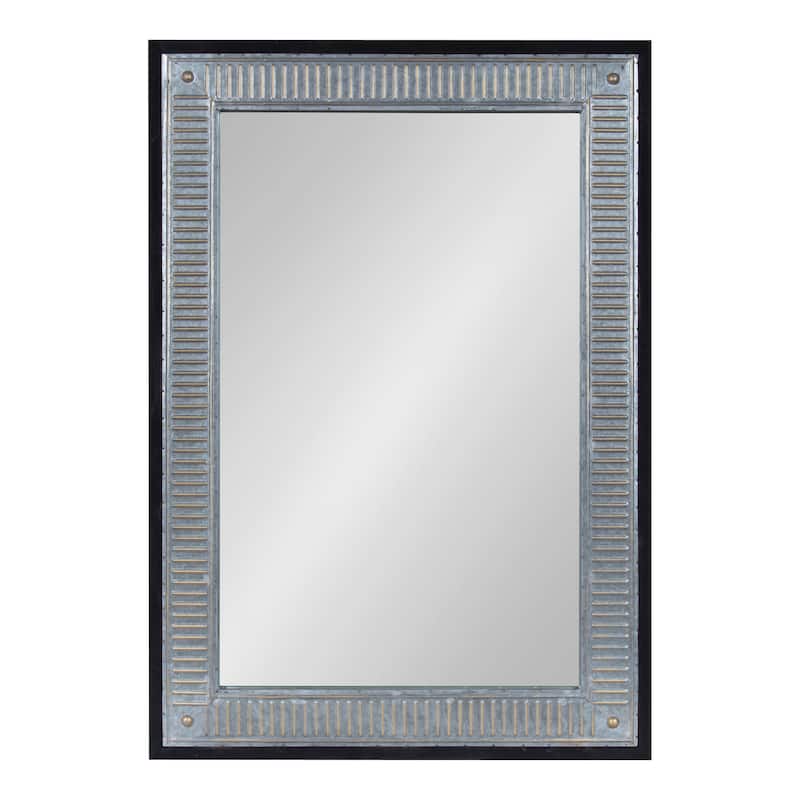 Kate and Laurel Deely Wood and Metal Wall Mirror