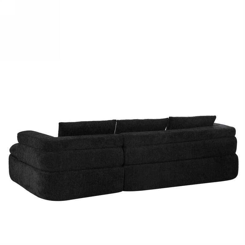 Christopher Knight Home - Compressed Modern L-Shape Upholstered Modular Sectional Sofa