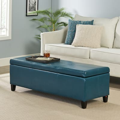 Storage Ottoman Cushioned Seats – Solid Construction, Easy to Assemble