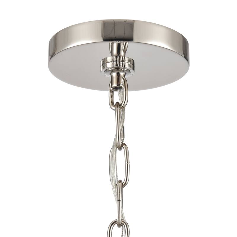 Elk Home Abaca Polished Nickel Finish 6 Light Chandelier
