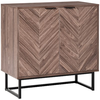 Modern Buffet Cabinet with Adjustable Shelf, Large Tabletop and 2 Doors for Living Room