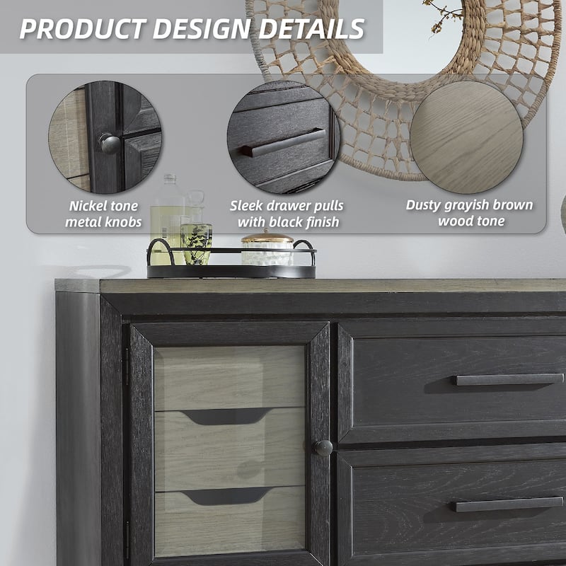 Signature Design by Ashley Foyland Black/Brown Dresser
