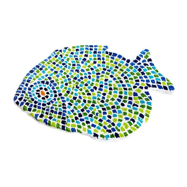 fish bath mat