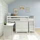 preview thumbnail 14 of 30, Max and Lily Twin-Size Low Loft with Pull-Out Desk and 3-Drawer Dressers