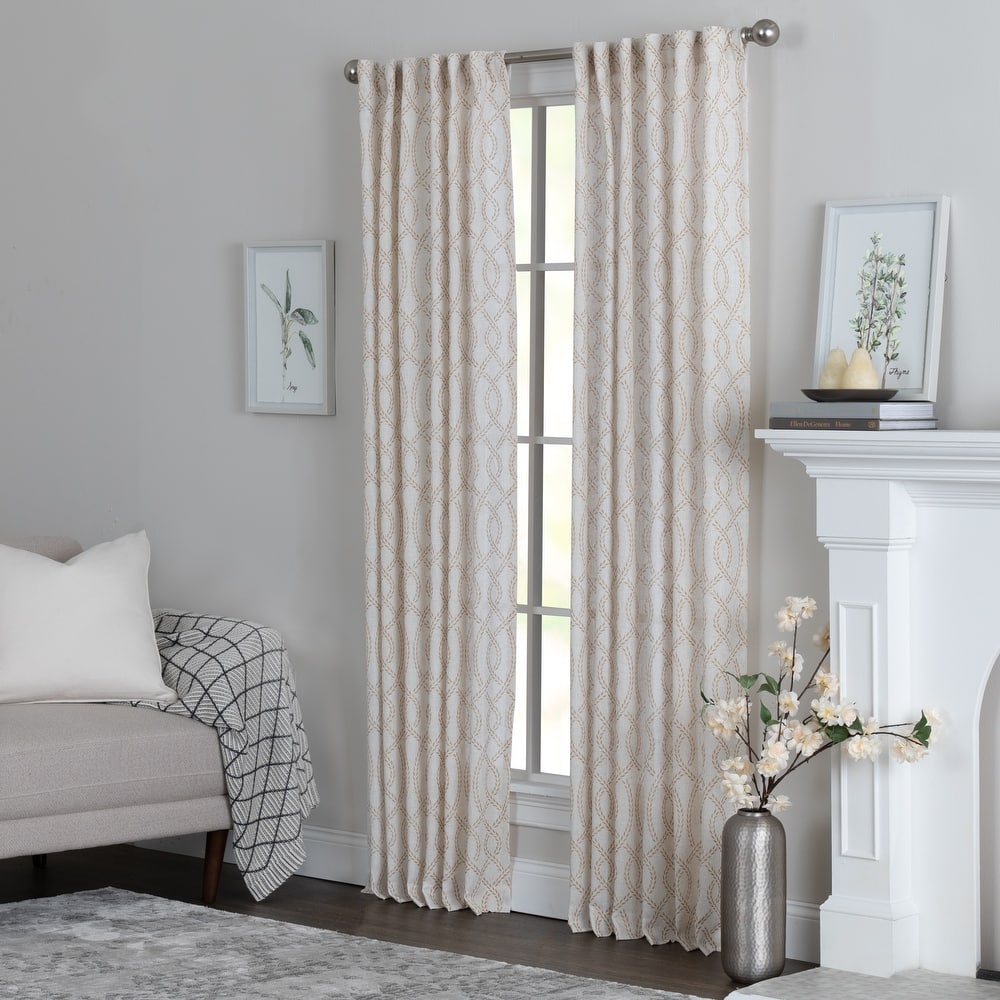 Miller Curtains Gardner Hidden Back Tab Rod Pocket Panel