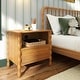 preview thumbnail 22 of 39, Max and Lily Jenny Lind Nightstand with 1 Drawer and Charging Station Pecan