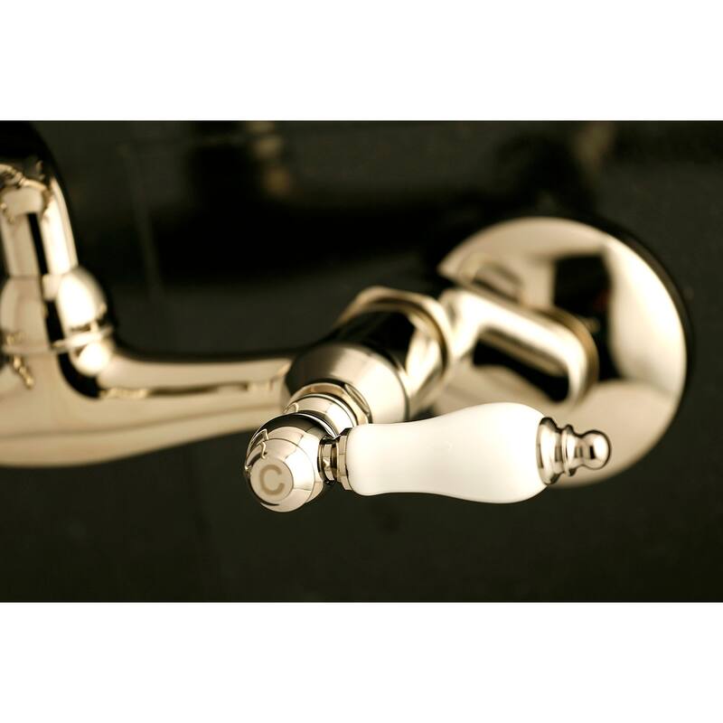 Kingston Brass Two-Handle Wall Mount Kitchen Faucet