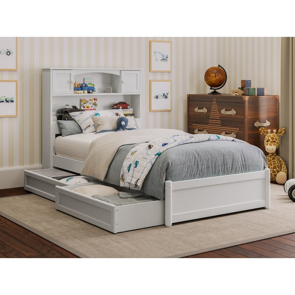 Hadley Platform Bed with Panel Footboard and Storage Drawers