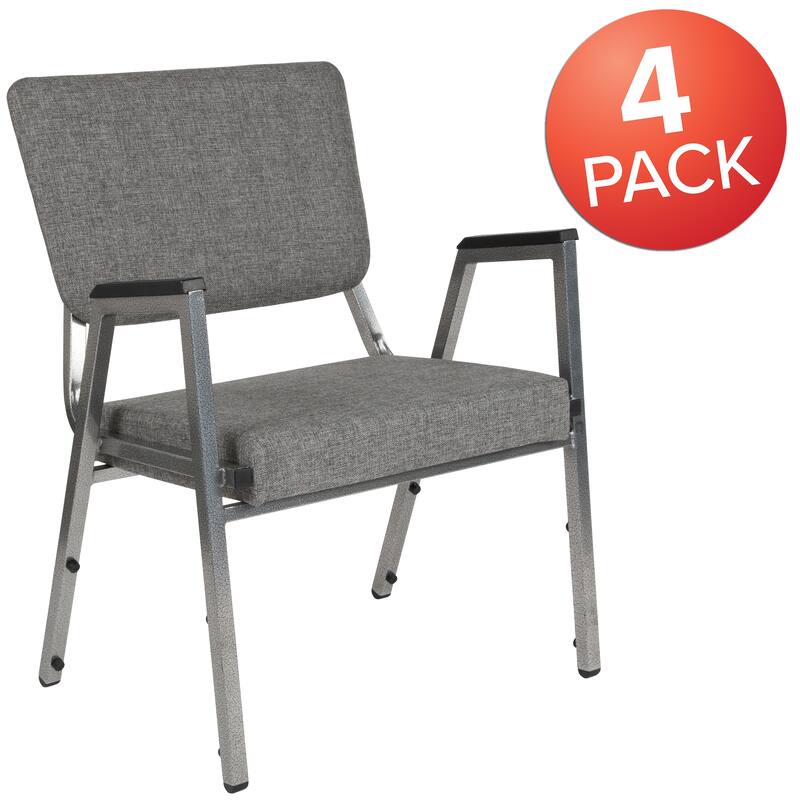 4 Pack Antimicrobial Bariatric Medical Reception Arm Chair