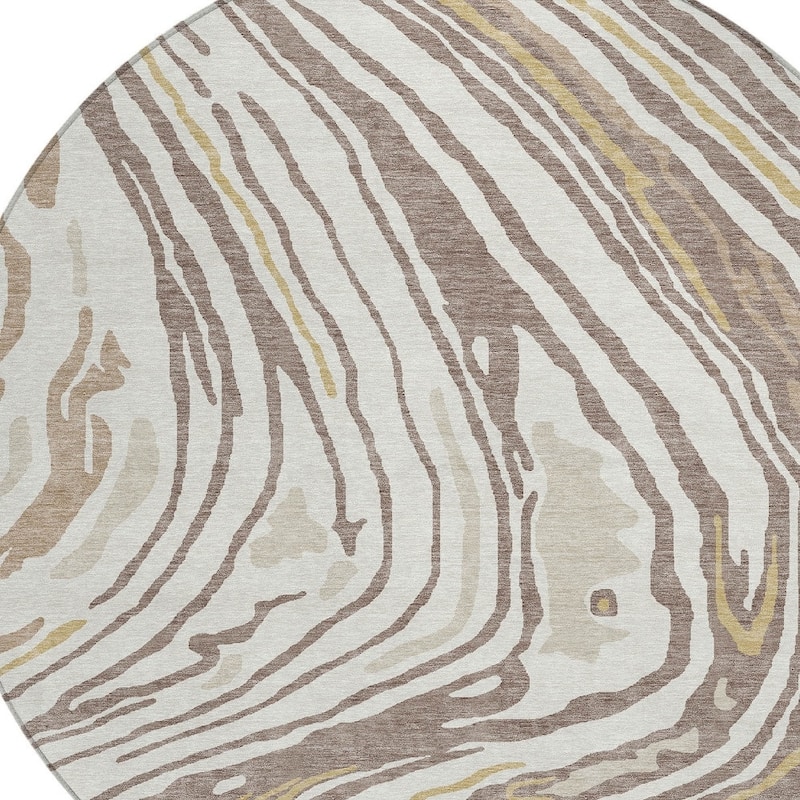 HomeRoots Abstract Transitional Rectangle Outdoor Rug