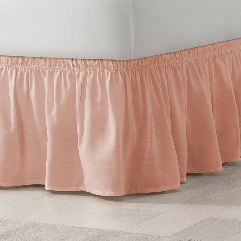 EasyFit Wrap Around Solid Ruffled Bed Skirt
