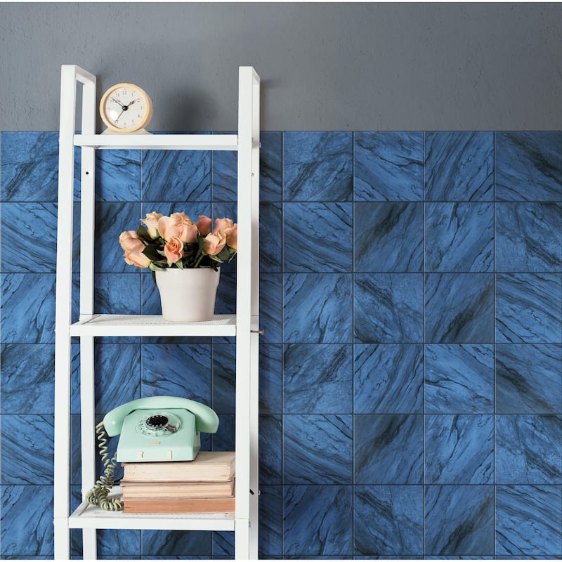 Merola Tile Renaissance Indigo 7-7/8" x 7-7/8" Porcelain Floor and Wall Tile - Sample swatch