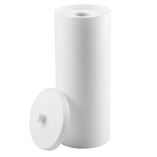 mDesign Plastic Toilet Paper 3-Roll Storage Organizer with Cover - 6.3 ...