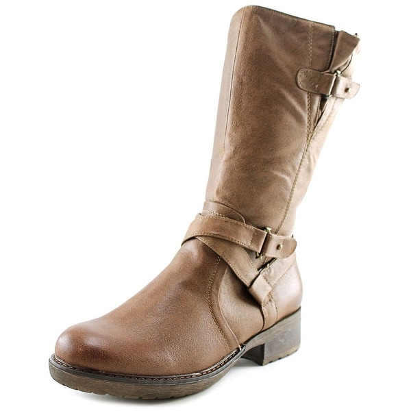 bare traps mid calf boots