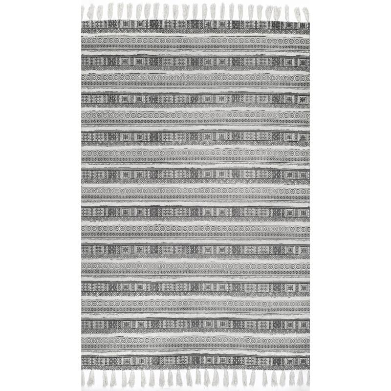 Nuloom Rasmus Greek Frieze Stripes Area Rug