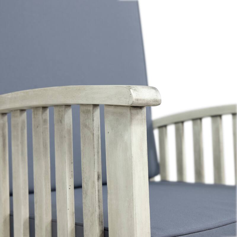 CASA ACACIA ROCKING CHAIR with Durable Wooden Frame, Perfect for Indoor and Outdoor