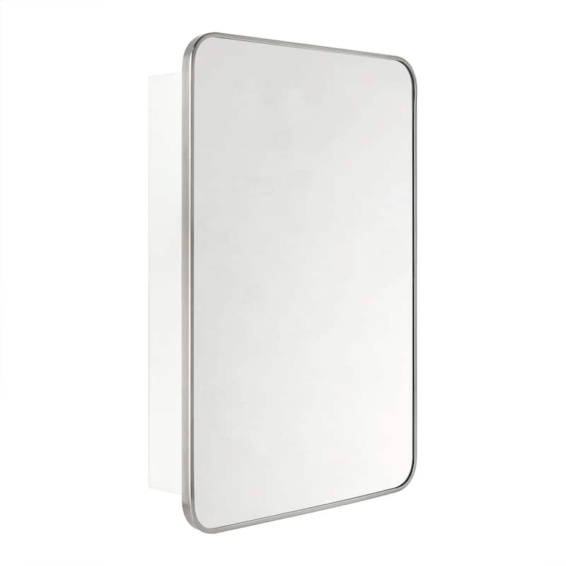 TEHOME Garnes Recessed or Surface Mount Framed Medicine Cabinet with Adjustable Shelves