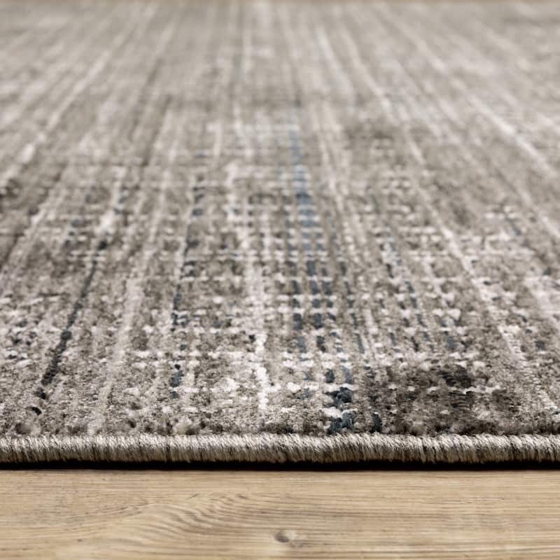 Style Haven Nelson Industrial Geometric Charcoal/ Grey Indoor Area Rug