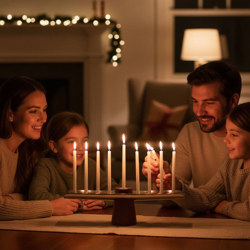 Nambe Classic Menorah - 14 in