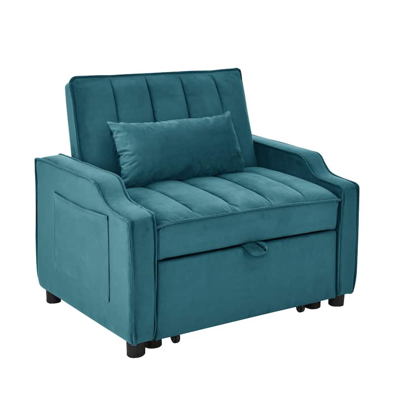 velvet loveseat sofa couch pull out bed