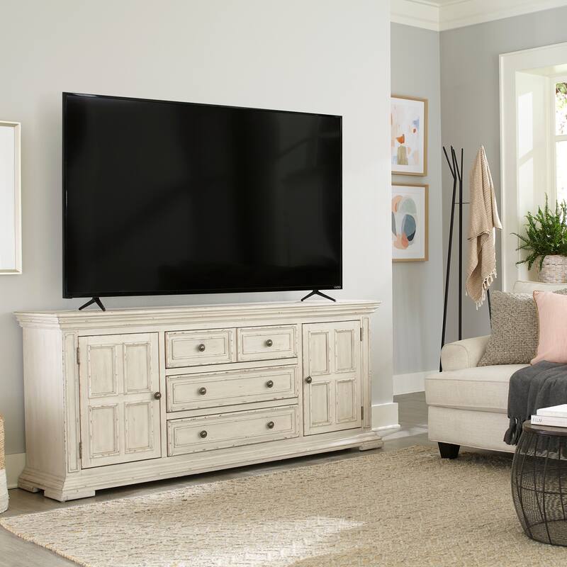 Big Valley Distressed 76 Inch TV Console