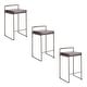 preview thumbnail 16 of 18, Carbon Loft Forrest Antique Stackable Fully Welded Counter Stool (Set of 3)