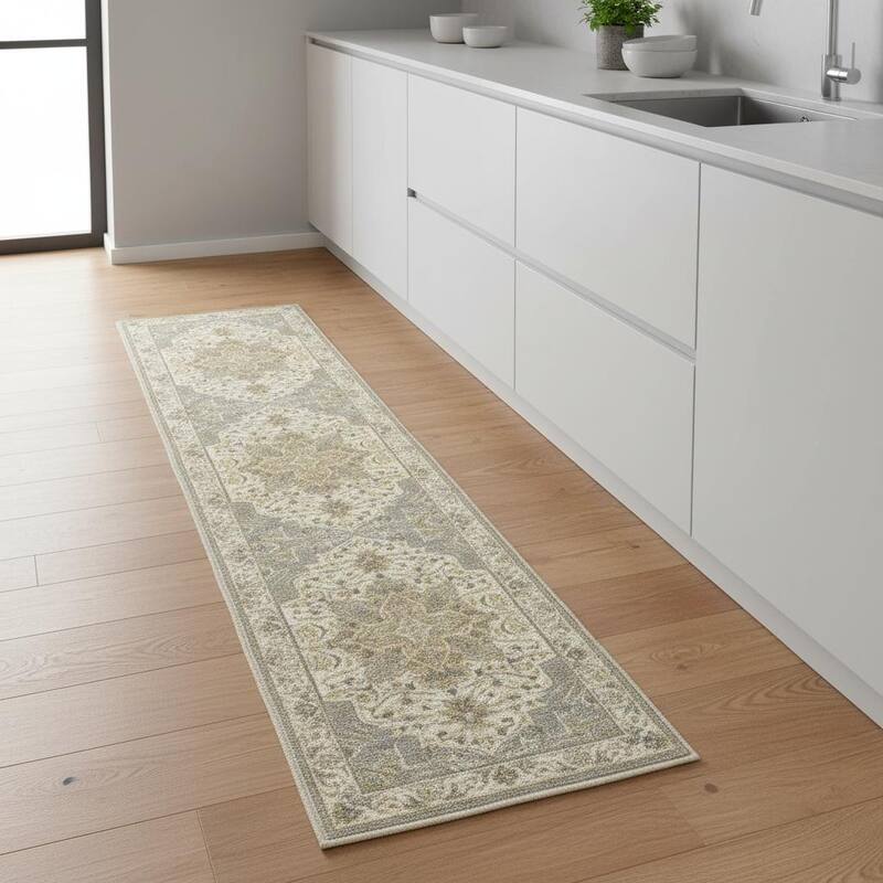 HomeRoots Oriental Traditional Rectangle Area Rug - 2' X 8'