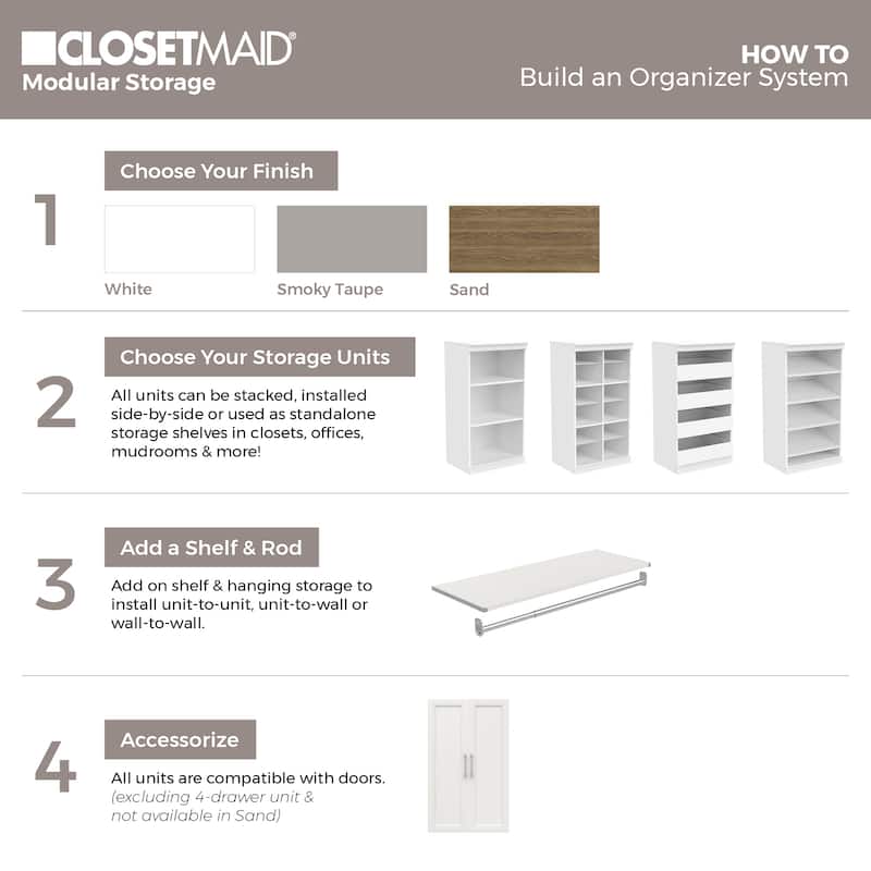 ClosetMaid Modular Storage 3-Shelf Unit