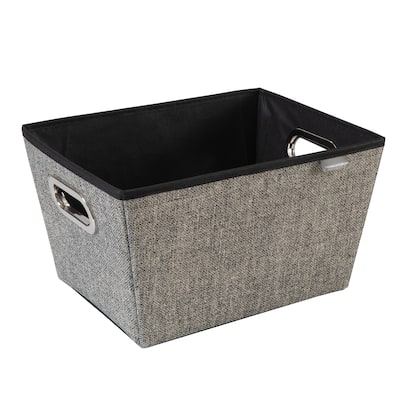 Simplify Black Medium Grommet Tote - L13"x W10.8"x H7.5"