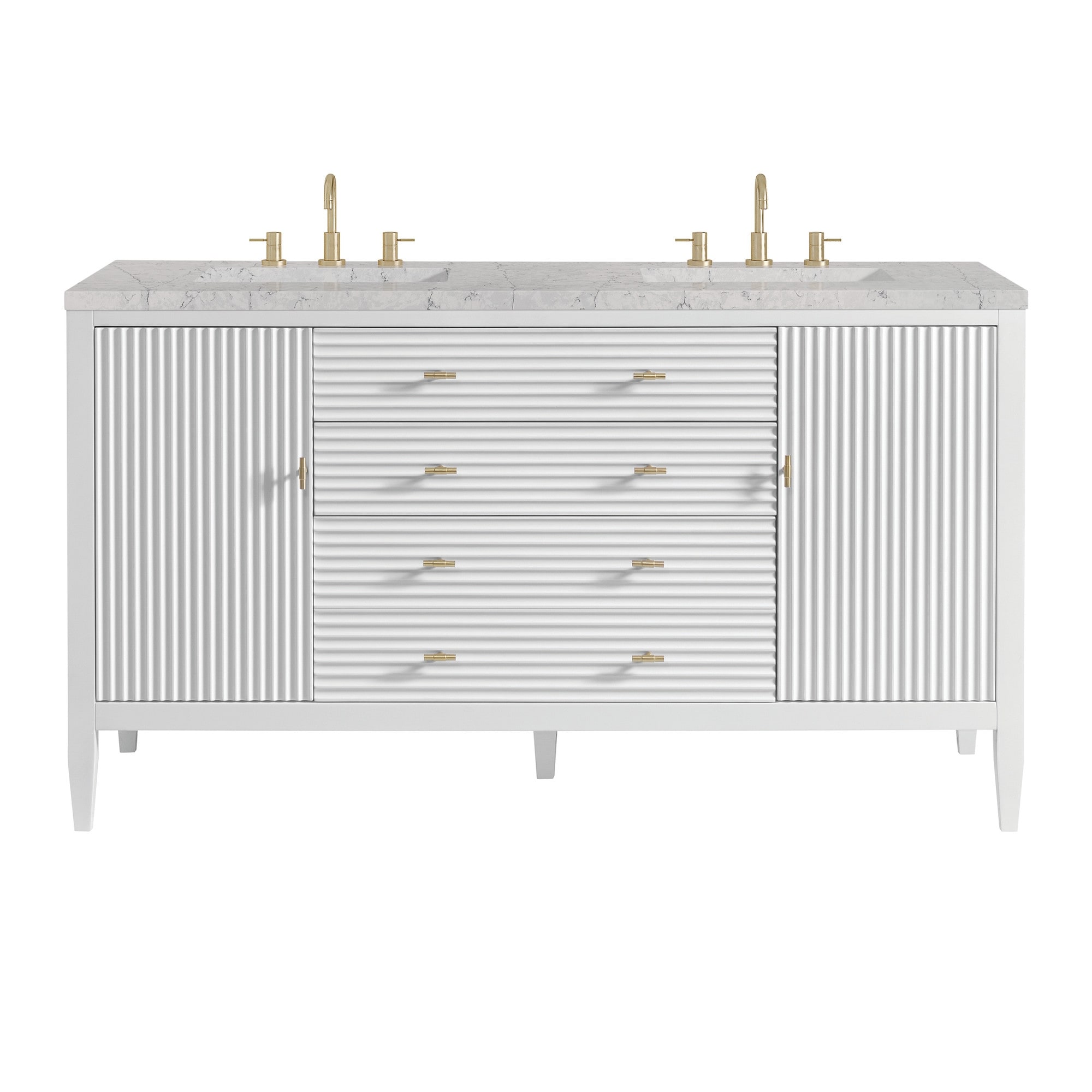 James Martin Vanities 485-V60D-3EJP Myrrin 60" Double Basin Wood
