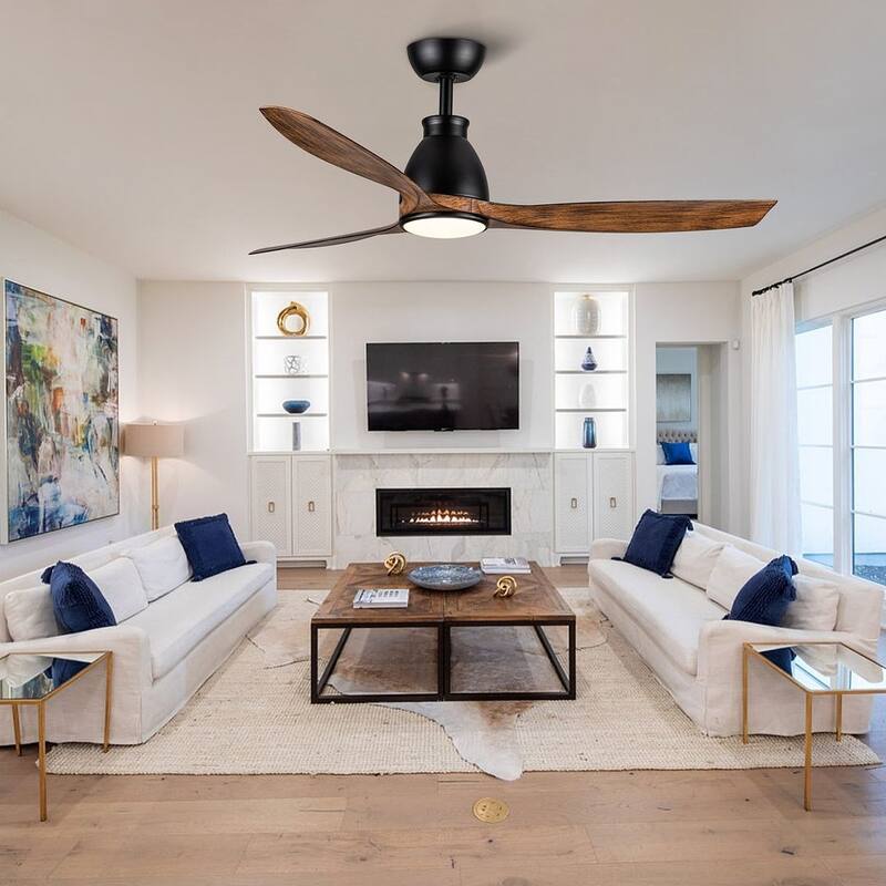 52" indoor Ceiling Fans with Light and Remote