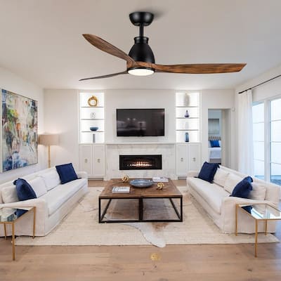 52" indoor Ceiling Fans with Light and Remote