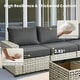 preview thumbnail 35 of 62, XIZZI 8-Piece Patio Wicker Furniture Conversation Set with Coffee Table