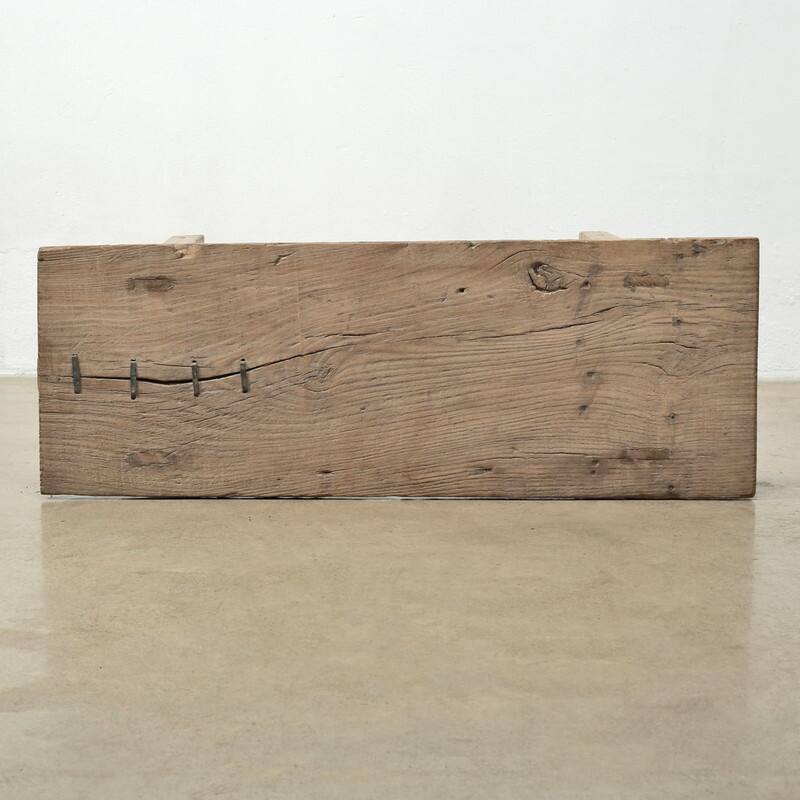 Elmwood Vintage Console Table Weathered Natural