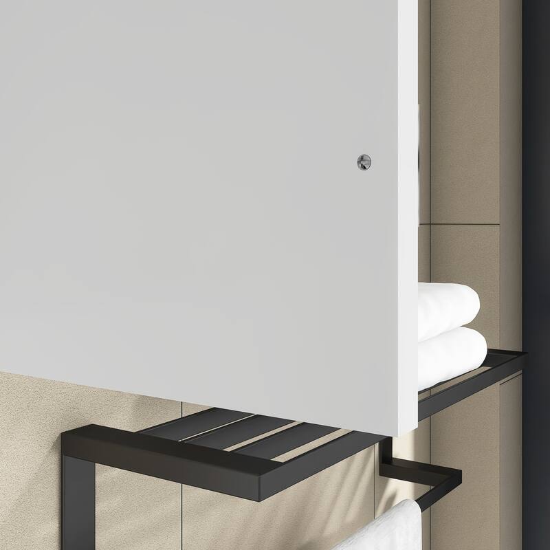 29'' x 28'' Modern Wall Mounted Medicine Cabinet with Mirror - 30" x 7"