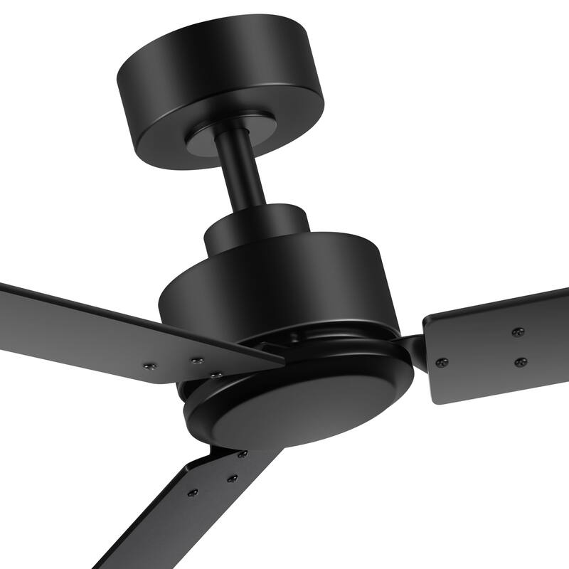 48-in Indoor Black Large Ceiling Fan without Light(3-Blade)