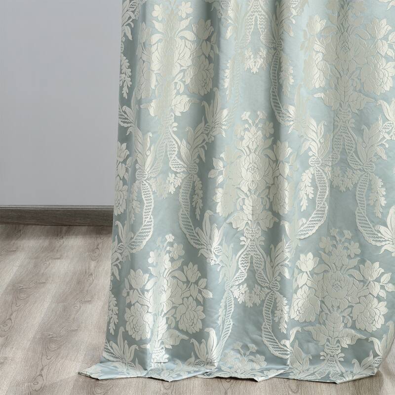 Exclusive Fabrics Magdelena Faux Silk Jacquard Curtain (1 Panel)