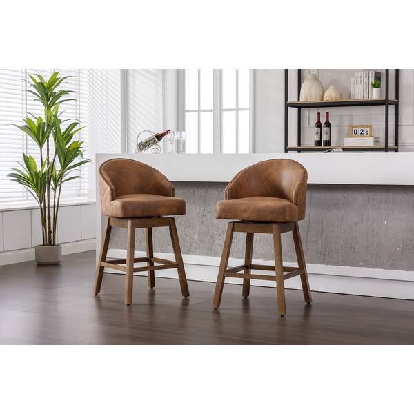 360 Degree Swivel Counter Height Chairs Set of 2 Bed Bath & Beyond