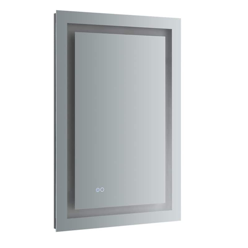 Fresca Luminosa 36" x 24" Framed Bathroom Mirror with LED Lighting and