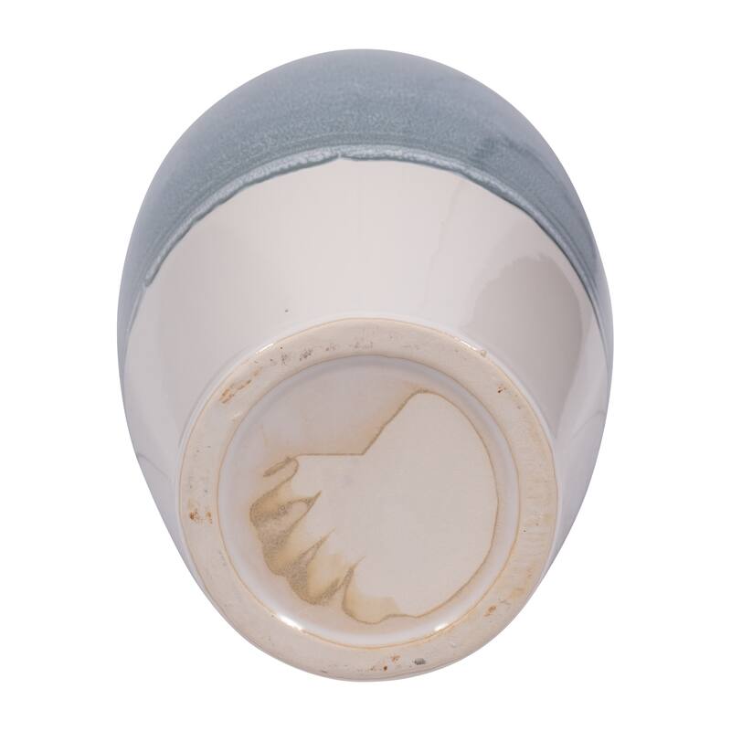 Sagebrook Home Blue Kashion Vase - Stoneware Decor Accent for Modern Living Spaces