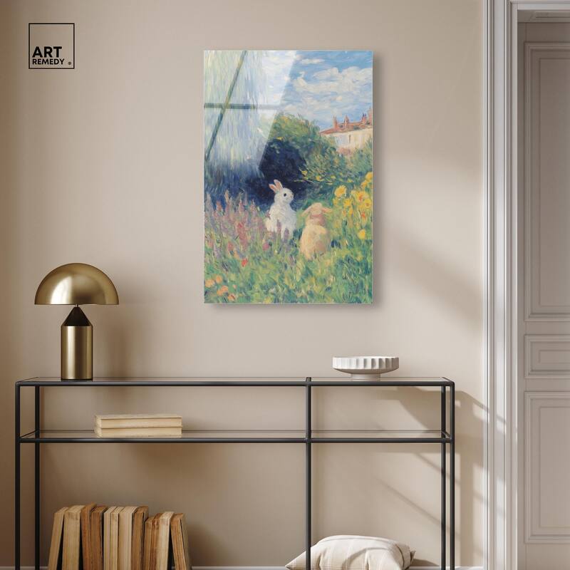 Quiet Gardeners Acrylic by Art Remedy, Ready to Hang