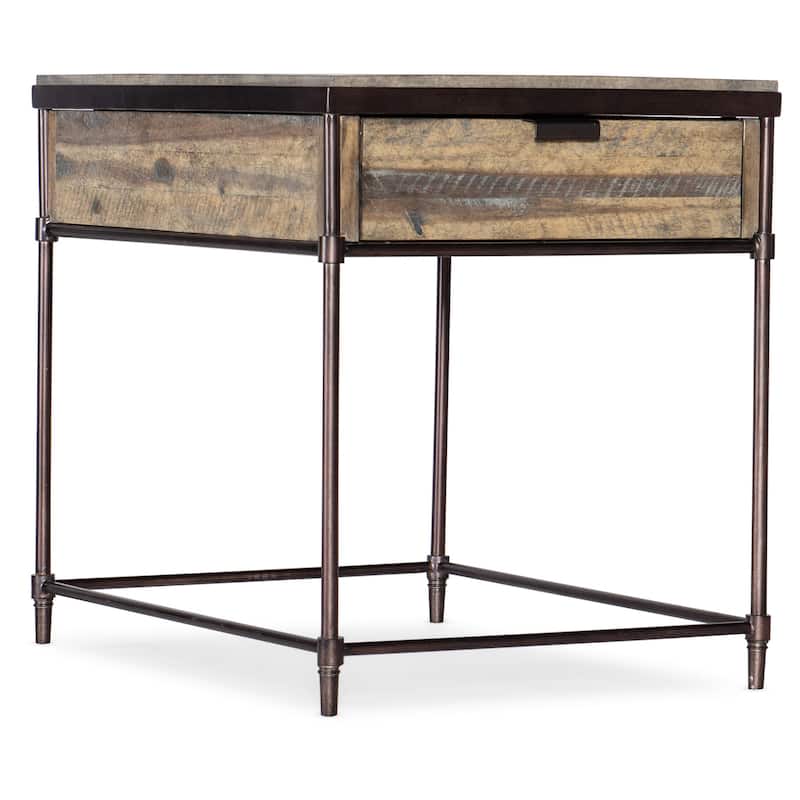 Hooker Furniture St Armand 20" Wide Contemporary Industrial End Side - Light Natural