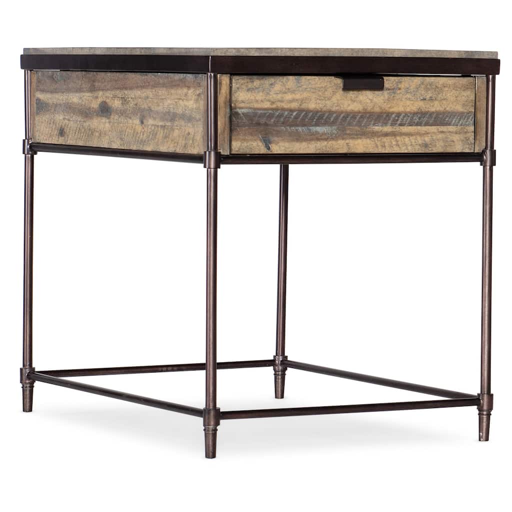 Hooker Furniture St Armand 20" Wide Contemporary Industrial End Side