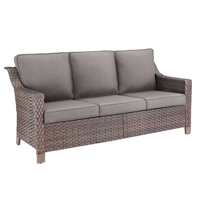 Gymojoy Patio High Back Sofa Outdoor Sofa with Cushion