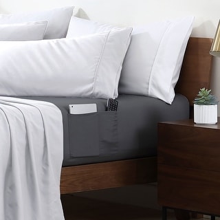 Swift Home 14-Inch Deep Pocket Soft Microfiber Storage Pocket Fitted Sheet